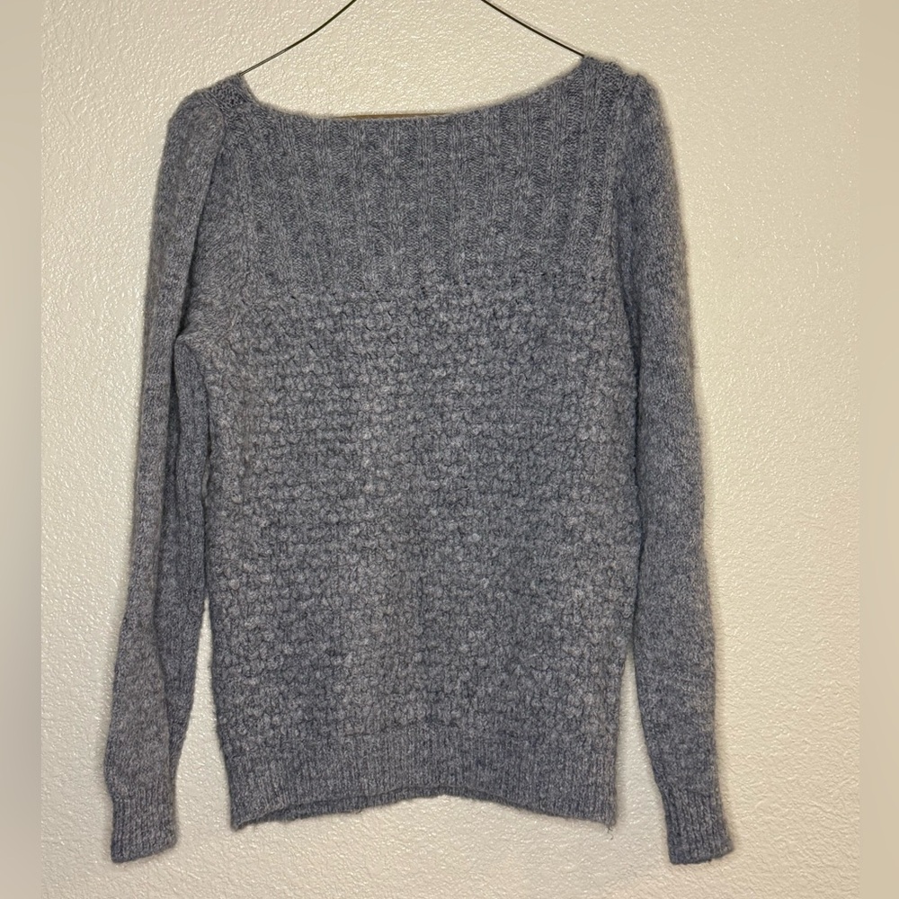 Anthropologie Heather Gray Crew Neck Sweater - Picture 2 of 6